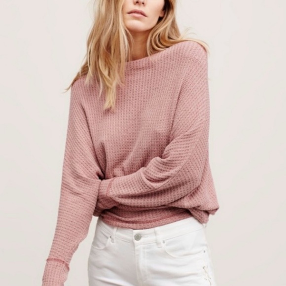 Free People Tops - Free People Waffle Weave Sweater